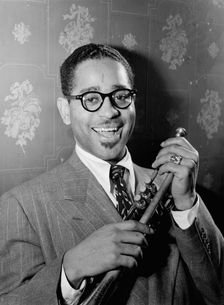 Portrait of Dizzy Gillespie, Famous Door, New York, N.Y., ca. June 1946. Creator: William Paul Gottlieb