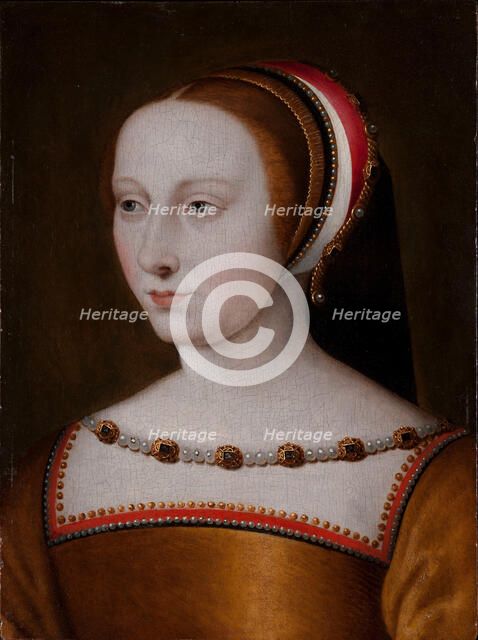 Portrait of Diane de Poitiers (1499-1566), Dame de Saint-Vallier, Duchesse..., 2nd half of 16th cen. Creator: Clouet, Jean, (School)  .