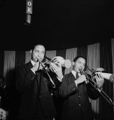 Portrait of Dicky Wells and Henry Wells, Eddie Condon's, New York, N.Y., ca. Jan. 1947. Creator: William Paul Gottlieb