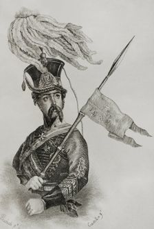 Portrait of Diego de León (1807-1841), Count of Belascoáin, 1845. Creator: Jose Gomez