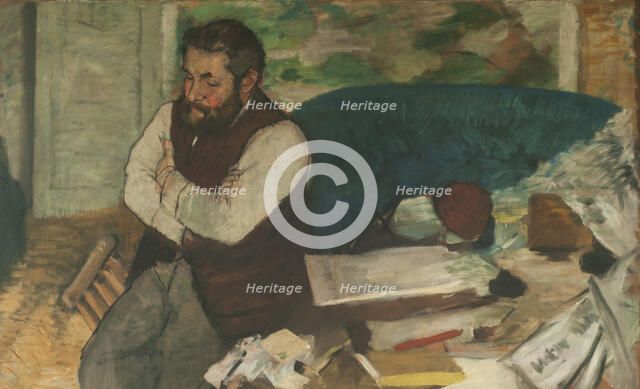 Portrait of Diego Martelli, 1879. Creator: Degas, Edgar (1834-1917).