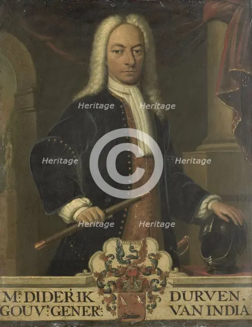 Portrait of Diederik van Durven, Governor-General of the Dutch East Indies, 1736. Creator: Hendrik van den Bosch.