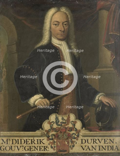 Portrait of Diederik van Durven, Governor-General of the Dutch East Indies, 1736. Creator: Hendrik van den Bosch.