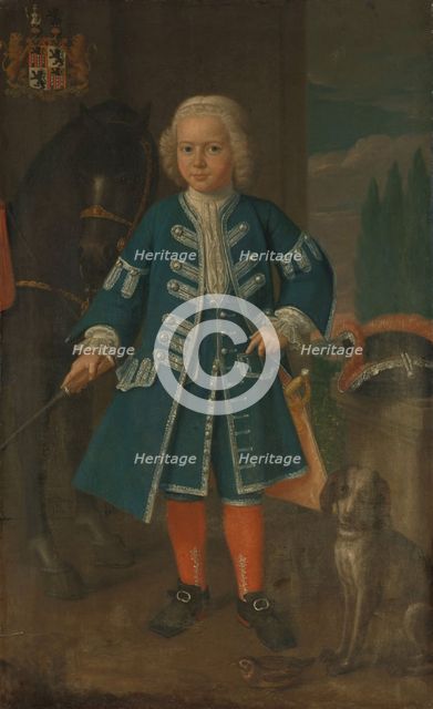 Portrait of Diederik van Hemert, Lord of Babyloniënbroek at six years of age, 1735. Creator: Harmen Serin.