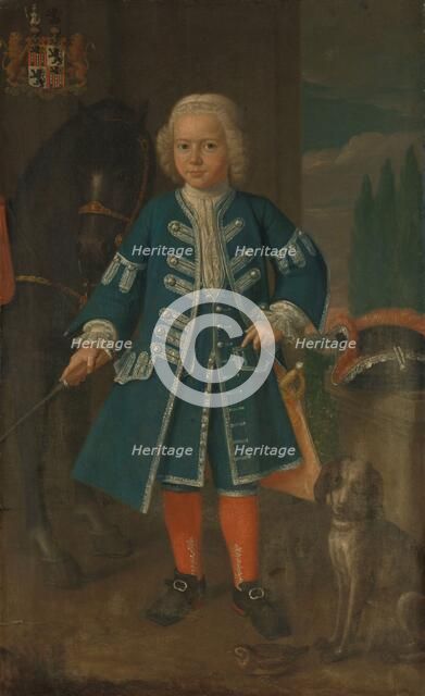 Portrait of Diederik van Hemert, Lord of Babyloniënbroek at six years of age, 1735. Creator: Harmen Serin.