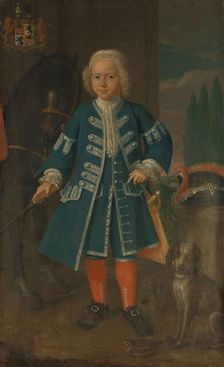 Portrait of Diederik van Hemert, Lord of Babyloniënbroek at six years of age, 1735. Creator: Harmen Serin