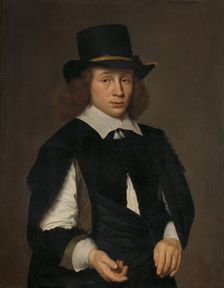 Portrait of Dirck Hendrick Meulenaer (1620-in or after 1649 ?), c.1645. Creator: Paulus Hennekyn