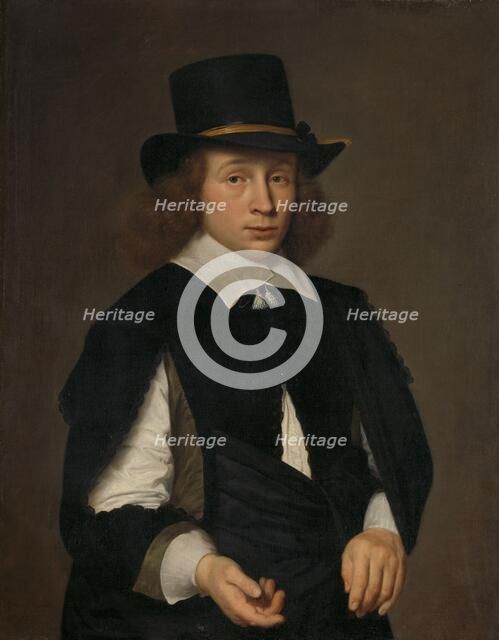 Portrait of Dirck Hendrick Meulenaer (1620-in or after 1649 ?), c.1645. Creator: Paulus Hennekyn.