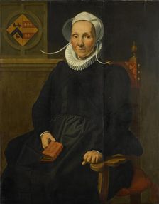 Portrait of Dirckje Tymansdr Gael, called van der Graft, Wife of Mattheus Augustijnsz Steyn, 1588. Creator: Pieter Pietersz the Younger