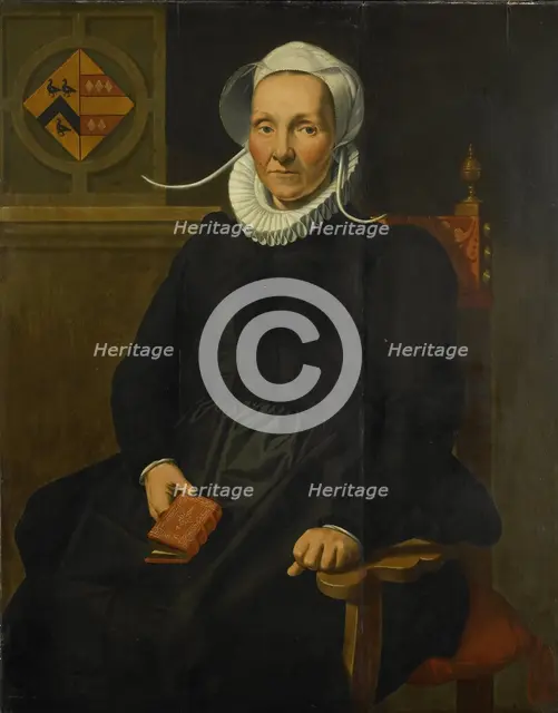 Portrait of Dirckje Tymansdr Gael, called van der Graft, Wife of Mattheus Augustijnsz Steyn, 1588. Creator: Pieter Pietersz the Younger.