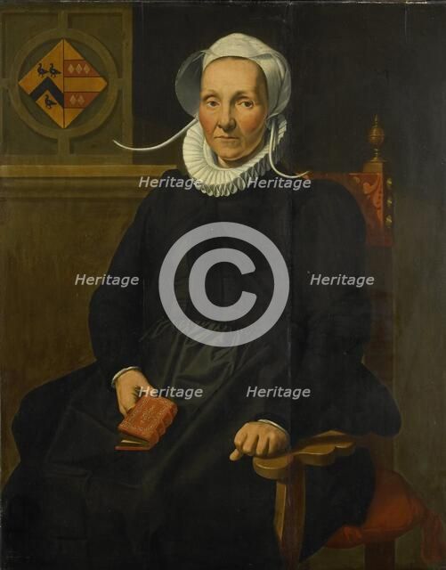 Portrait of Dirckje Tymansdr Gael, called van der Graft, Wife of Mattheus Augustijnsz Steyn, 1588. Creator: Pieter Pietersz the Younger.