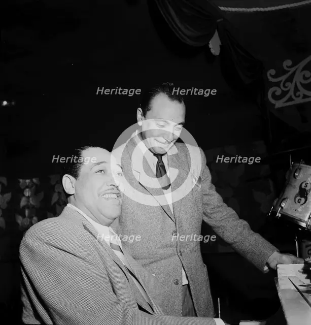 Portrait of Django Reinhardt and Duke Ellington, Aquarium, New York, N.Y., ca. Nov. 1946. Creator: William Paul Gottlieb.