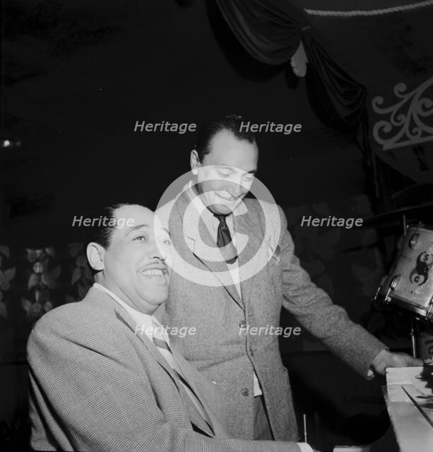 Portrait of Django Reinhardt and Duke Ellington, Aquarium, New York, N.Y., ca. Nov. 1946. Creator: William Paul Gottlieb.
