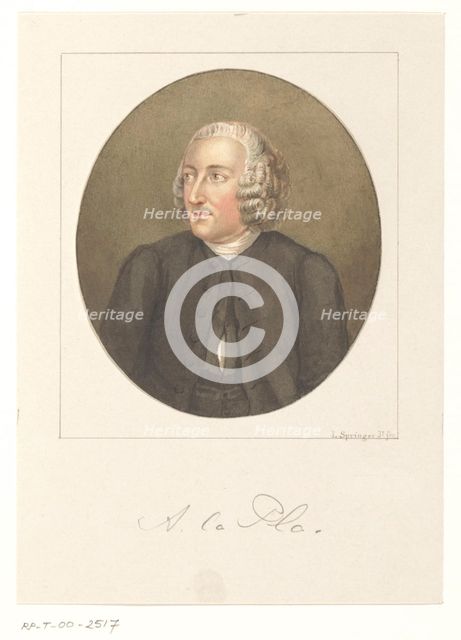 Portrait of Dr. Andreas La Pla, 1841-1894. Creator: Leendert Springer.