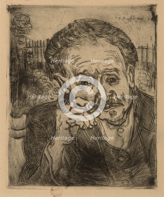 Portrait of Dr. Gachet, 1890. Creator: Vincent van Gogh.
