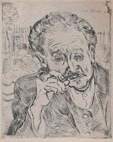 Portrait of Dr. Gachet c.1890, (1946). Artist: Vincent van Gogh