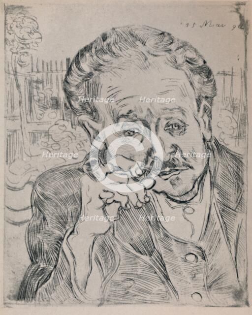 'Portrait of Dr. Gachet', c.1890, (1946). Artist: Vincent van Gogh.