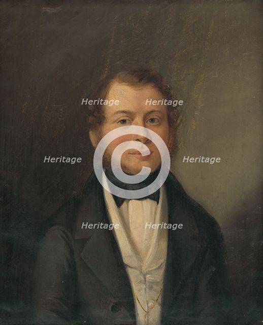 Portrait of Dr. Gromichsteten, 1840-1845. Creator: Imrich Emanuel Roth.