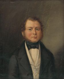 Portrait of Dr. Gromichsteten, 1840-1845. Creator: Imrich Emanuel Roth