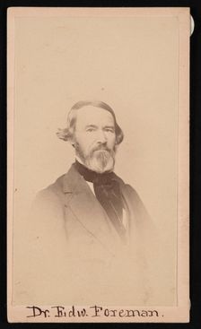 Portrait of Dr. Edward R. Foreman (1808-1885), Before 1876. Creator: Unknown