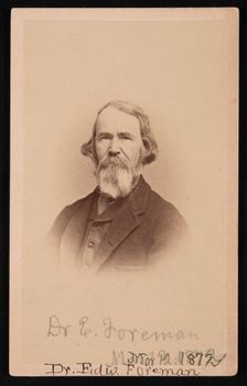 Portrait of Dr. Edward R. Foreman (1808-1885), March 12, 1872. Creator: John Goldin