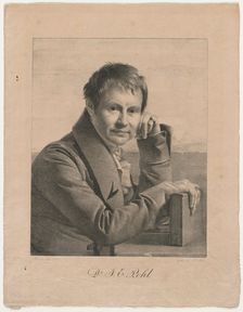 Portrait of Dr. F. E. Pohl, 1825. Creator: Franz Kadlich (Austrian, 1786-1840)