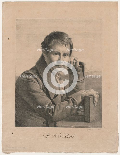 Portrait of Dr. F. E. Pohl, 1825. Creator: Franz Kadlich (Austrian, 1786-1840).
