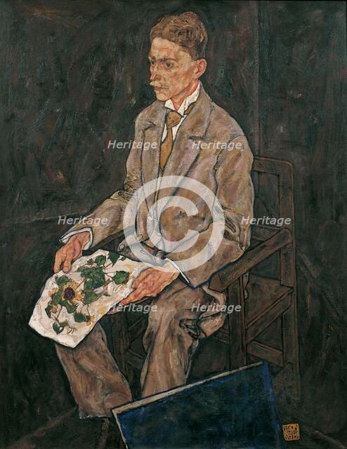 Portrait of Dr. Franz Martin Haberditzl , 1917. Creator: Schiele, Egon (1890-1918).