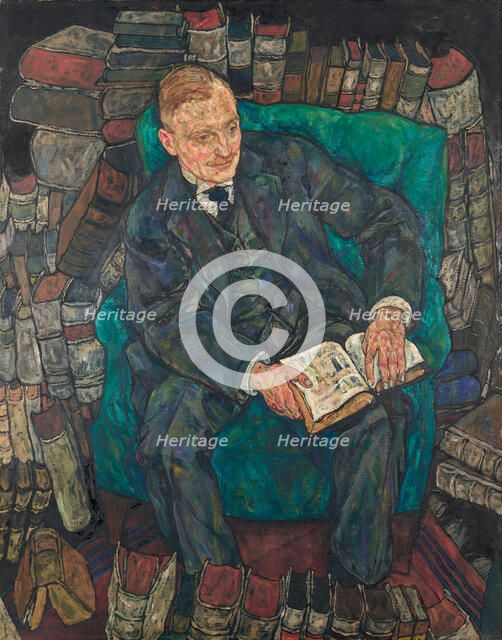 Portrait of Dr. Hugo Koller, 1918. Creator: Schiele, Egon (1890-1918).