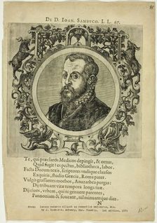 Portrait of Dr. Joan Sambuco, published 1574. Creators: Unknown, Johannes Sambucus