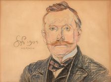 Portrait of Dr. Jan Raczynski, 1904. Creator: Stanislaw Wyspianski