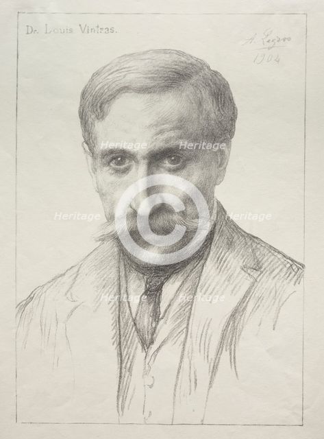 Portrait of Dr. Louis Vintras. Creator: Alphonse Legros (French, 1837-1911).
