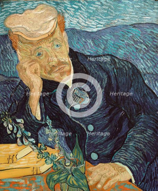 Portrait of Dr Paul Gachet, 1890. Creator: Gogh, Vincent, van (1853-1890).