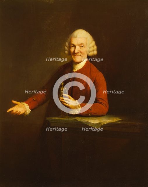 Portrait of Dr William Hunter, 1769. Creator: Mason Chamberlin.