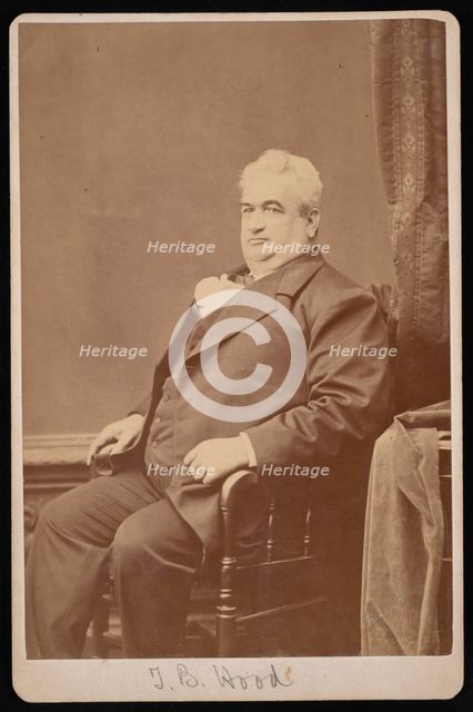 Portrait of Dr. T.B. Hood, Between 1876 and 1880. Creator: Samuel Montague Fassett.