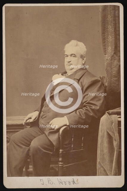 Portrait of Dr. T.B. Hood, Between 1876 and 1880. Creator: Samuel Montague Fassett.
