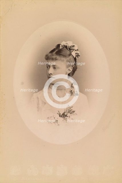 Portrait of Duchess Therese Petrovna of Oldenburg (1852-1883), Princess Romanovskaia, c. 1880.