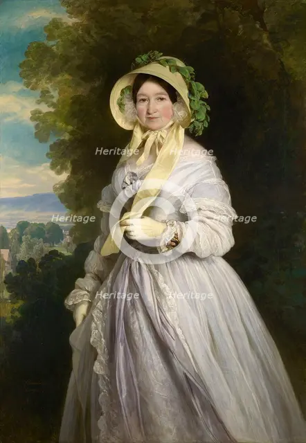 Portrait of Duchess Anna Feodorovna of Russia (1781-1860), Princess Juliane of Saxe-Coburg-Saalfeld, Creator: Winterhalter, Franz Xavier (1805-1873).