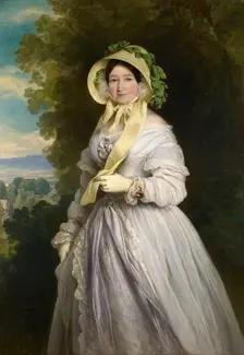 Portrait of Duchess Anna Feodorovna of Russia (1781-1860), Princess Juliane of Saxe-Coburg-Saalfeld, Creator: Winterhalter, Franz Xavier (1805-1873)