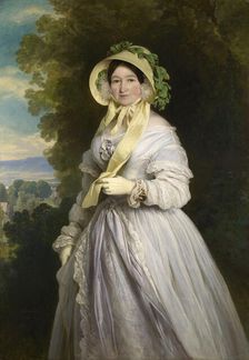 Portrait of Duchess Anna Feodorovna of Russia (1781-1860), Princess Juliane of Saxe-Coburg-Saalfeld, Creator: Winterhalter, Franz Xavier (1805-1873)