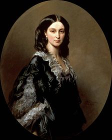 Portrait of Duchess Elizaveta Alexandrovna Baryatinskaya, née Princess Chernysheva (1826-1902), 1858 Creator: Winterhalter, Franz Xavier (1805-1873)