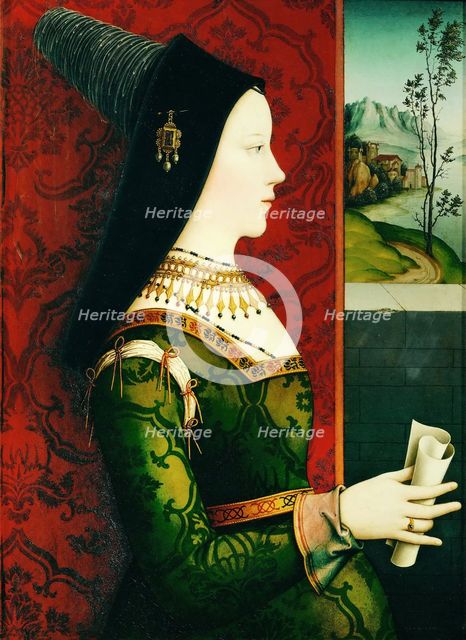 Portrait of Duchess Mary of Burgundy (1457-1482), c. 1500. Artist: Reiser, Niklas (active 1498-1512)