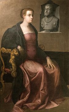 Portrait of Duchess Margaret of Parma (1522-1586), 1545. Creator: Piombo, Sebastiano, del (1485-1547)