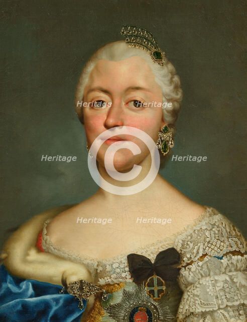 Portrait of Duchess Maria Antonia of Bavaria, Electress of Saxony (1724-1780), 1751. Creator: Mengs; Anton Raphael (1728-1779).