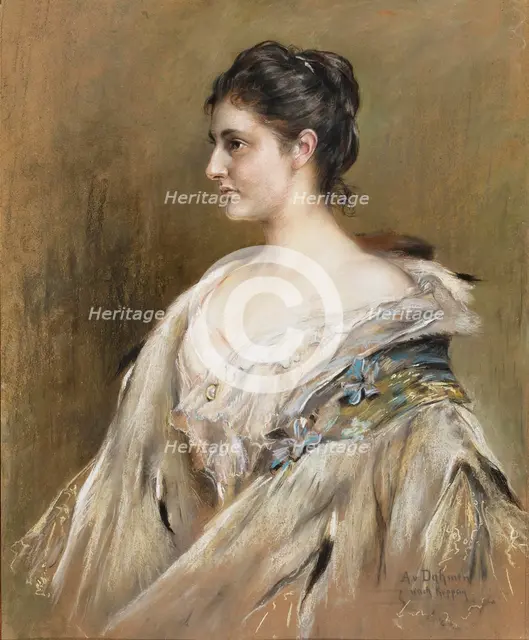 Portrait of Duchess Maria Immakulata of Württemberg, Archduchess of Austria (1878-1968). Creator: Dahmen, Amelie (1866-1941).