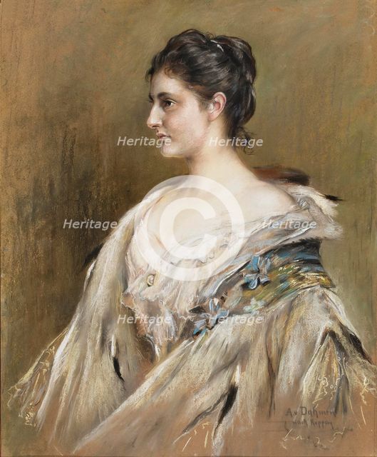 Portrait of Duchess Maria Immakulata of Württemberg, Archduchess of Austria (1878-1968). Creator: Dahmen, Amelie (1866-1941).