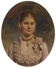 Portrait of Duchess Marie Amelie of Württemberg (1865-1883). Creator: Graf, Ludwig (1838-1894)
