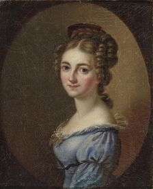 Portrait of Duchess Mathilde of Württemberg (1801-1825), Princess of Waldeck and Pyrmont, First quar Creator: Tielmann (active 1st quarter of the 19th century)