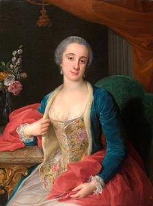 Portrait of Duchess Sforza Cesarini (d.1765), 1768. Creator: Pompeo Batoni