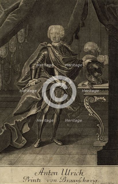 Portrait of Duke Anthony Ulrich of Brunswick (1714-1774), um 1700. Artist: Anonymous  